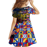 Pinoy Philippines Kid Short Sleeve Dress Filipino Tattoo Art Style DT02 - Polynesian Pride