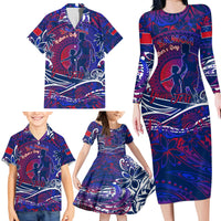 Father's Day Samoa Family Matching Long Sleeve Bodycon Dress and Hawaiian Shirt Special Dad Polynesia Paradise DT02 - Polynesian Pride