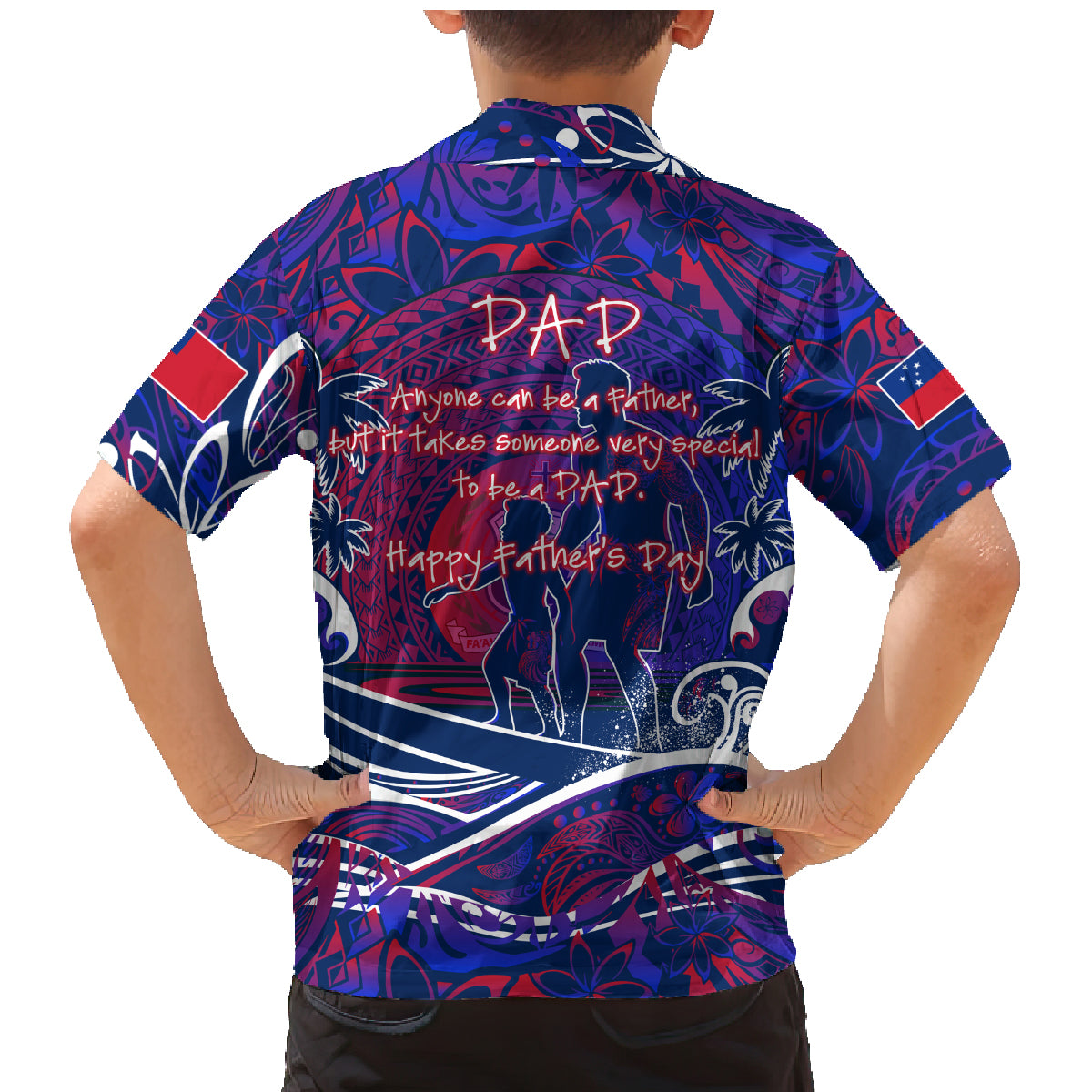 Father's Day Samoa Family Matching Mermaid Dress and Hawaiian Shirt Special Dad Polynesia Paradise DT02 - Polynesian Pride