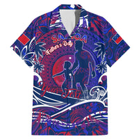 Father's Day Samoa Family Matching Mermaid Dress and Hawaiian Shirt Special Dad Polynesia Paradise DT02 Dad's Shirt - Short Sleeve Green - Polynesian Pride