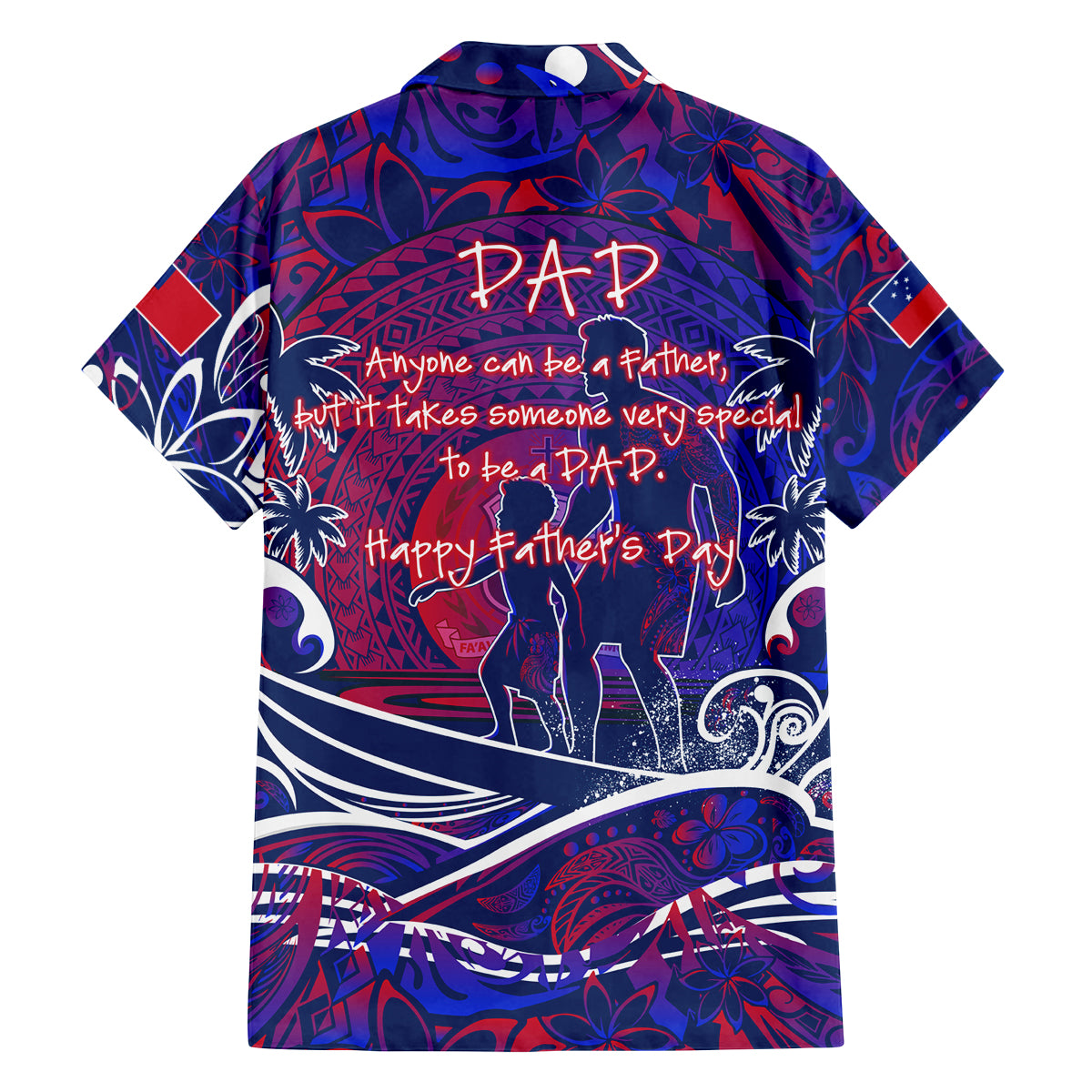 Father's Day Samoa Family Matching Off Shoulder Maxi Dress and Hawaiian Shirt Special Dad Polynesia Paradise