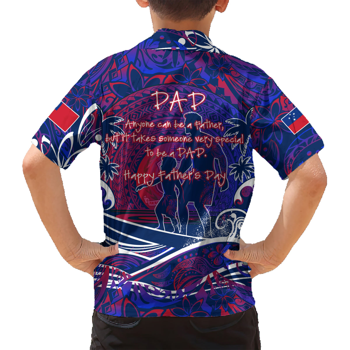Father's Day Samoa Family Matching Short Sleeve Bodycon Dress and Hawaiian Shirt Special Dad Polynesia Paradise DT02 - Polynesian Pride