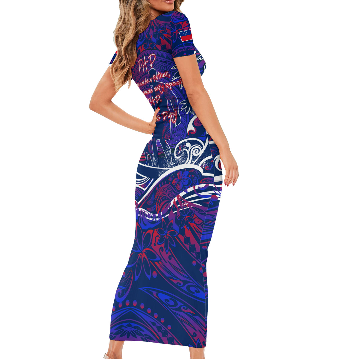 Father's Day Samoa Family Matching Short Sleeve Bodycon Dress and Hawaiian Shirt Special Dad Polynesia Paradise DT02 - Polynesian Pride