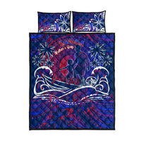 Father's Day Samoa Quilt Bed Set Special Dad Polynesia Paradise