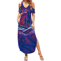 Father's Day Samoa Summer Maxi Dress Special Dad Polynesia Paradise
