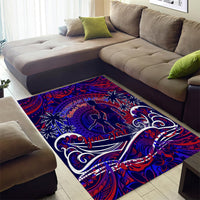 Father's Day American Samoa Area Rug Special Dad Polynesia Paradise