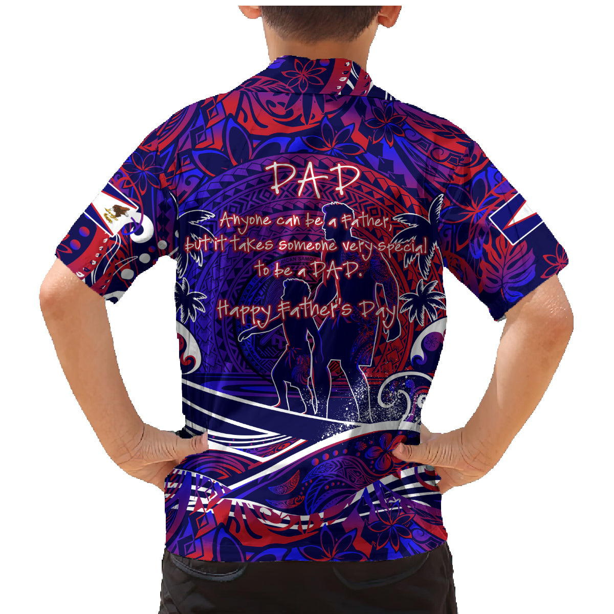 Father's Day American Samoa Family Matching Mermaid Dress and Hawaiian Shirt Special Dad Polynesia Paradise DT02 - Polynesian Pride
