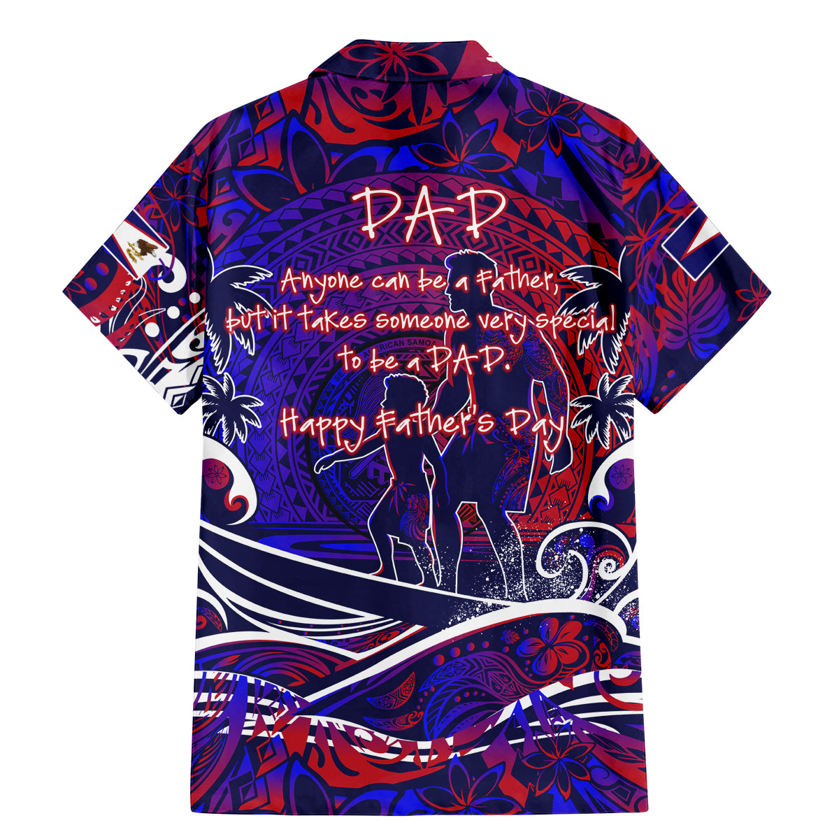 Father's Day American Samoa Family Matching Mermaid Dress and Hawaiian Shirt Special Dad Polynesia Paradise DT02 - Polynesian Pride