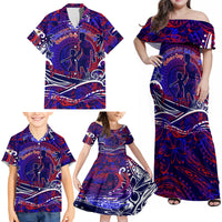 Father's Day American Samoa Family Matching Off Shoulder Maxi Dress and Hawaiian Shirt Special Dad Polynesia Paradise DT02 - Polynesian Pride
