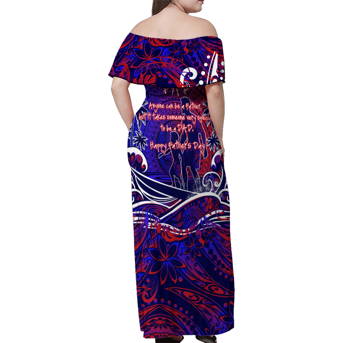 Father's Day American Samoa Family Matching Off Shoulder Maxi Dress and Hawaiian Shirt Special Dad Polynesia Paradise DT02 - Polynesian Pride