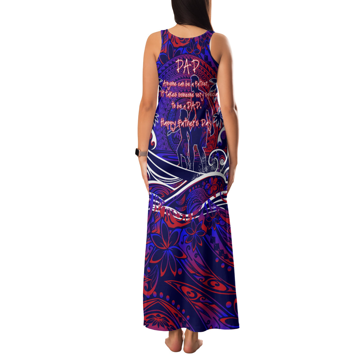Father's Day American Samoa Family Matching Tank Maxi Dress and Hawaiian Shirt Special Dad Polynesia Paradise DT02 - Polynesian Pride