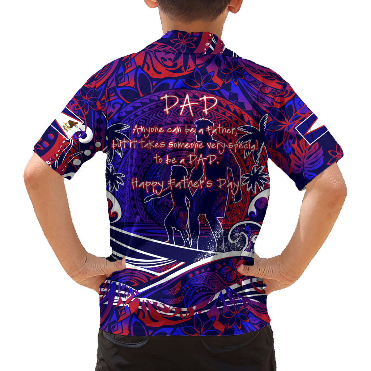 Father's Day American Samoa Kid Hawaiian Shirt Special Dad Polynesia Paradise DT02 - Polynesian Pride