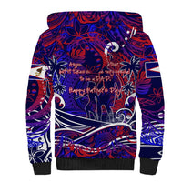 Father's Day American Samoa Sherpa Hoodie Special Dad Polynesia Paradise