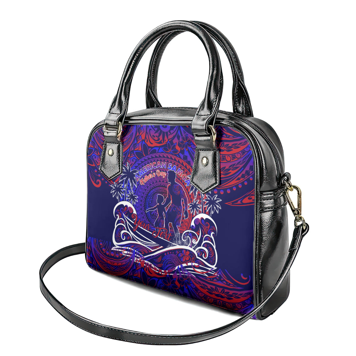 Father's Day American Samoa Shoulder Handbag Special Dad Polynesia Paradise