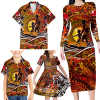 Father's Day Tonga Family Matching Long Sleeve Bodycon Dress and Hawaiian Shirt Special Dad Polynesia Paradise DT02 - Polynesian Pride