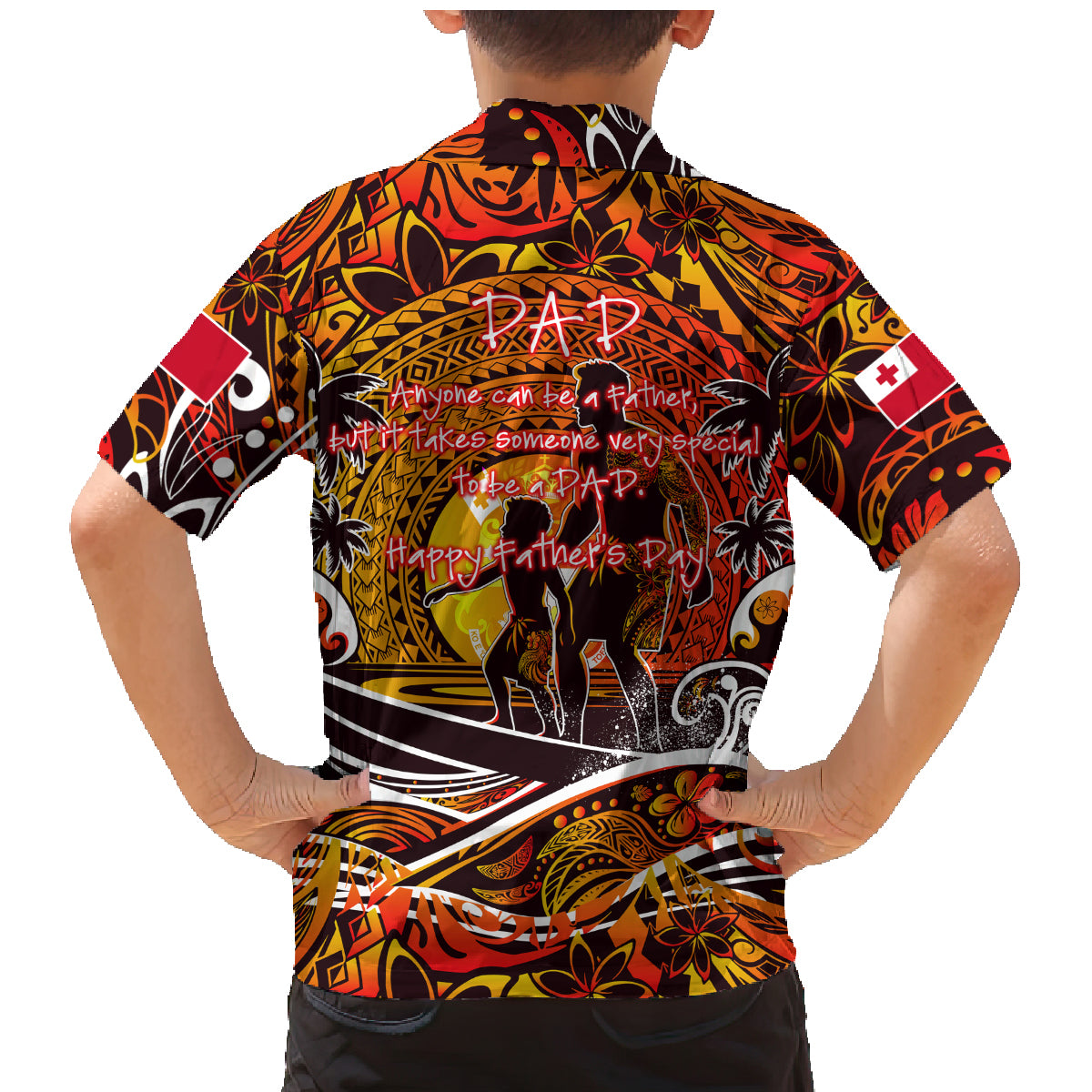Father's Day Tonga Family Matching Mermaid Dress and Hawaiian Shirt Special Dad Polynesia Paradise DT02 - Polynesian Pride