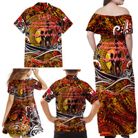 Father's Day Tonga Family Matching Off Shoulder Maxi Dress and Hawaiian Shirt Special Dad Polynesia Paradise DT02 - Polynesian Pride