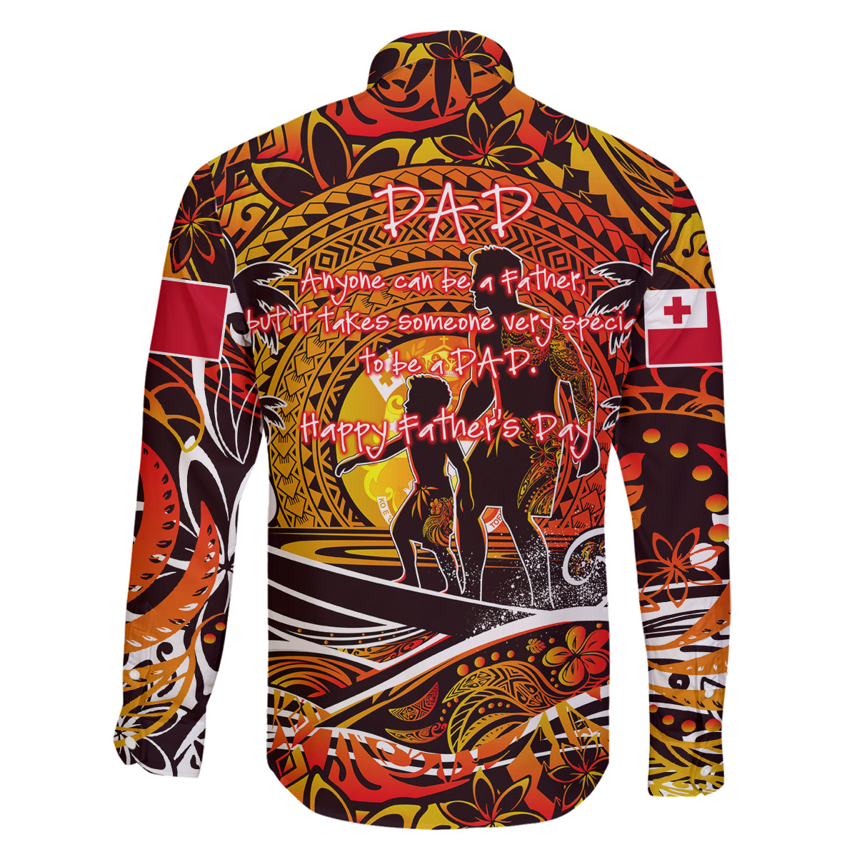 Father's Day Tonga Family Matching Summer Maxi Dress and Hawaiian Shirt Special Dad Polynesia Paradise DT02 - Polynesian Pride