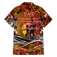 Father's Day Tonga Family Matching Tank Maxi Dress and Hawaiian Shirt Special Dad Polynesia Paradise DT02 - Polynesian Pride
