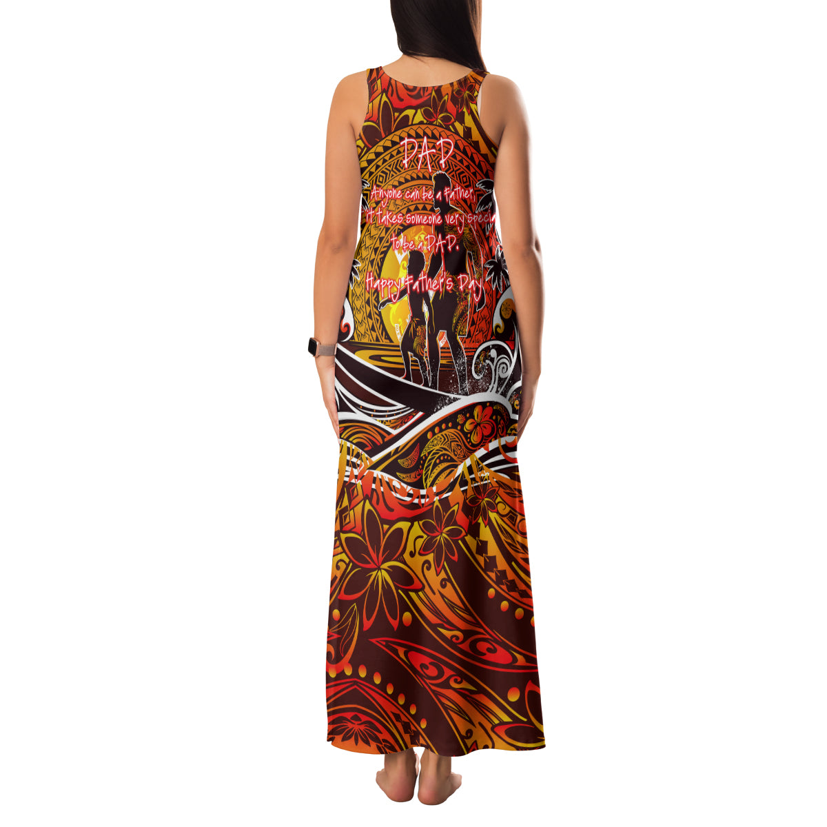 Father's Day Tonga Family Matching Tank Maxi Dress and Hawaiian Shirt Special Dad Polynesia Paradise DT02 - Polynesian Pride
