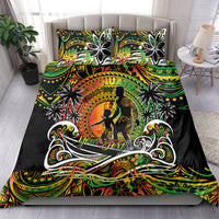 Father's Day Vanuatu Bedding Set Special Dad Polynesia Paradise