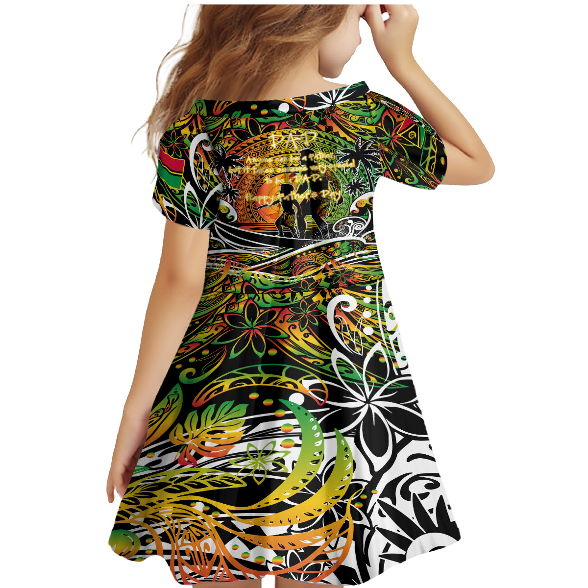 Father's Day Vanuatu Family Matching Mermaid Dress and Hawaiian Shirt Special Dad Polynesia Paradise DT02 - Polynesian Pride