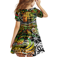 Father's Day Vanuatu Family Matching Off Shoulder Short Dress and Hawaiian Shirt Special Dad Polynesia Paradise DT02 - Polynesian Pride