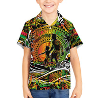 Father's Day Vanuatu Kid Hawaiian Shirt Special Dad Polynesia Paradise DT02 Kid Art - Polynesian Pride
