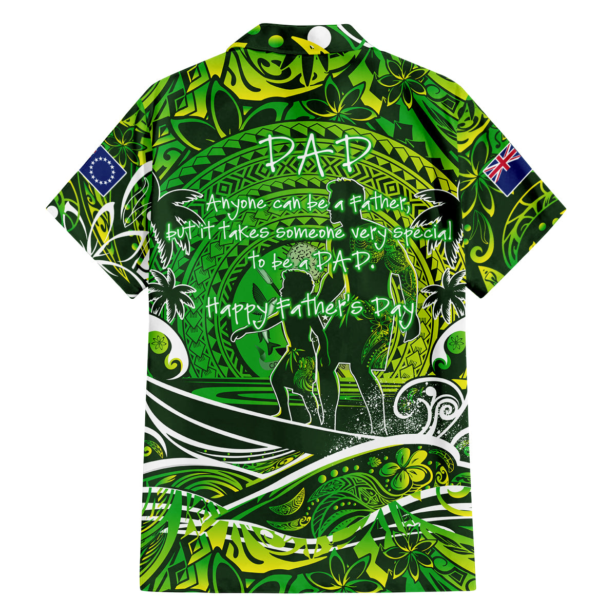 Father's Day Cook Islands Family Matching Long Sleeve Bodycon Dress and Hawaiian Shirt Special Dad Polynesia Paradise DT02 - Polynesian Pride