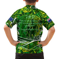 Father's Day Cook Islands Family Matching Off Shoulder Maxi Dress and Hawaiian Shirt Special Dad Polynesia Paradise DT02 - Polynesian Pride