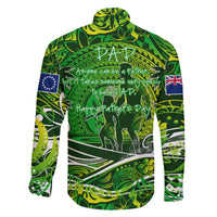 Father's Day Cook Islands Family Matching Off Shoulder Maxi Dress and Hawaiian Shirt Special Dad Polynesia Paradise DT02 - Polynesian Pride