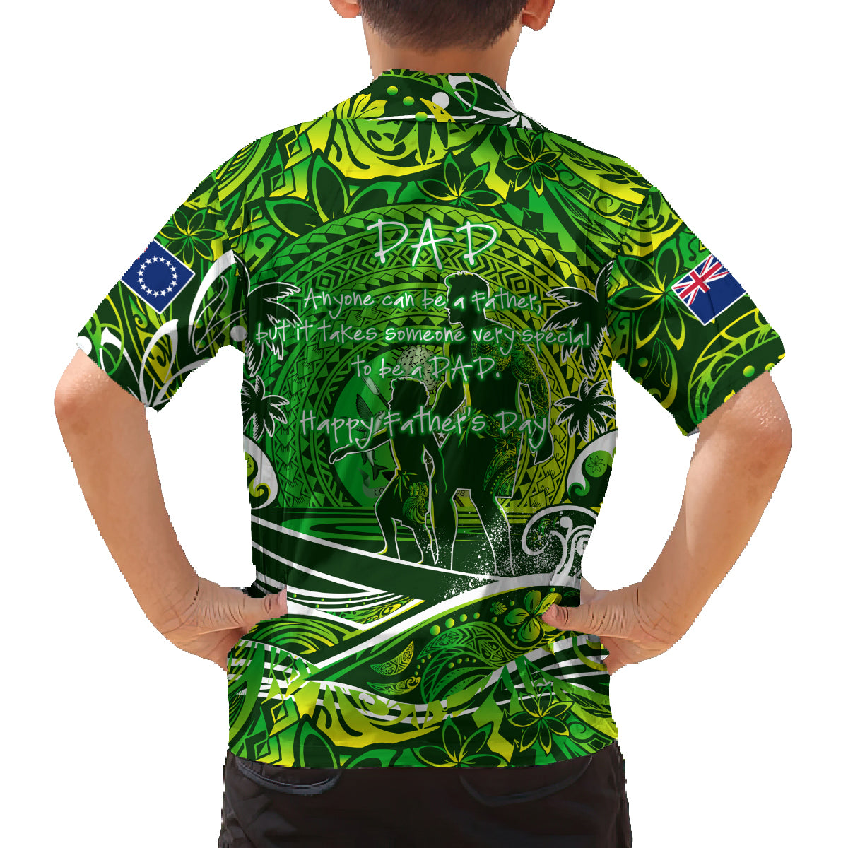 Father's Day Cook Islands Family Matching Puletasi and Hawaiian Shirt Special Dad Polynesia Paradise DT02 - Polynesian Pride