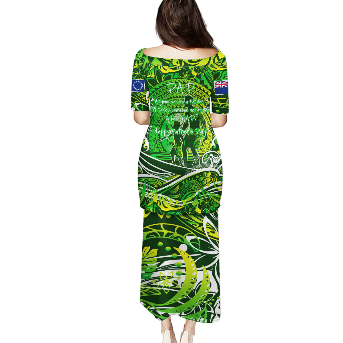 Father's Day Cook Islands Family Matching Puletasi and Hawaiian Shirt Special Dad Polynesia Paradise DT02 - Polynesian Pride