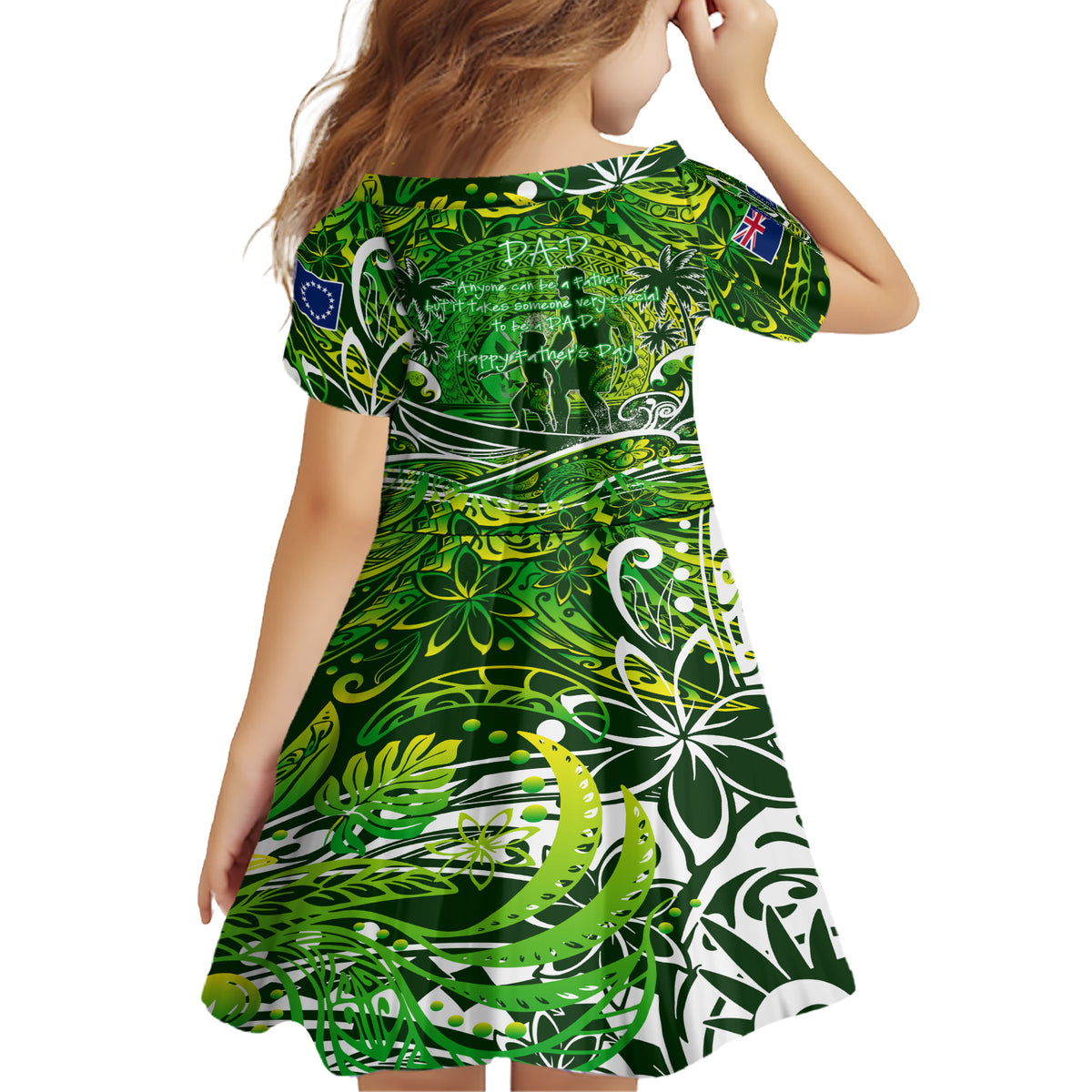Father's Day Cook Islands Family Matching Short Sleeve Bodycon Dress and Hawaiian Shirt Special Dad Polynesia Paradise DT02 - Polynesian Pride