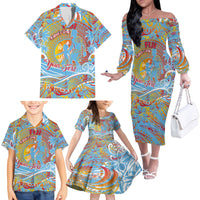 Father's Day Fiji Family Matching Off The Shoulder Long Sleeve Dress and Hawaiian Shirt Special Dad Polynesia Paradise DT02 - Polynesian Pride