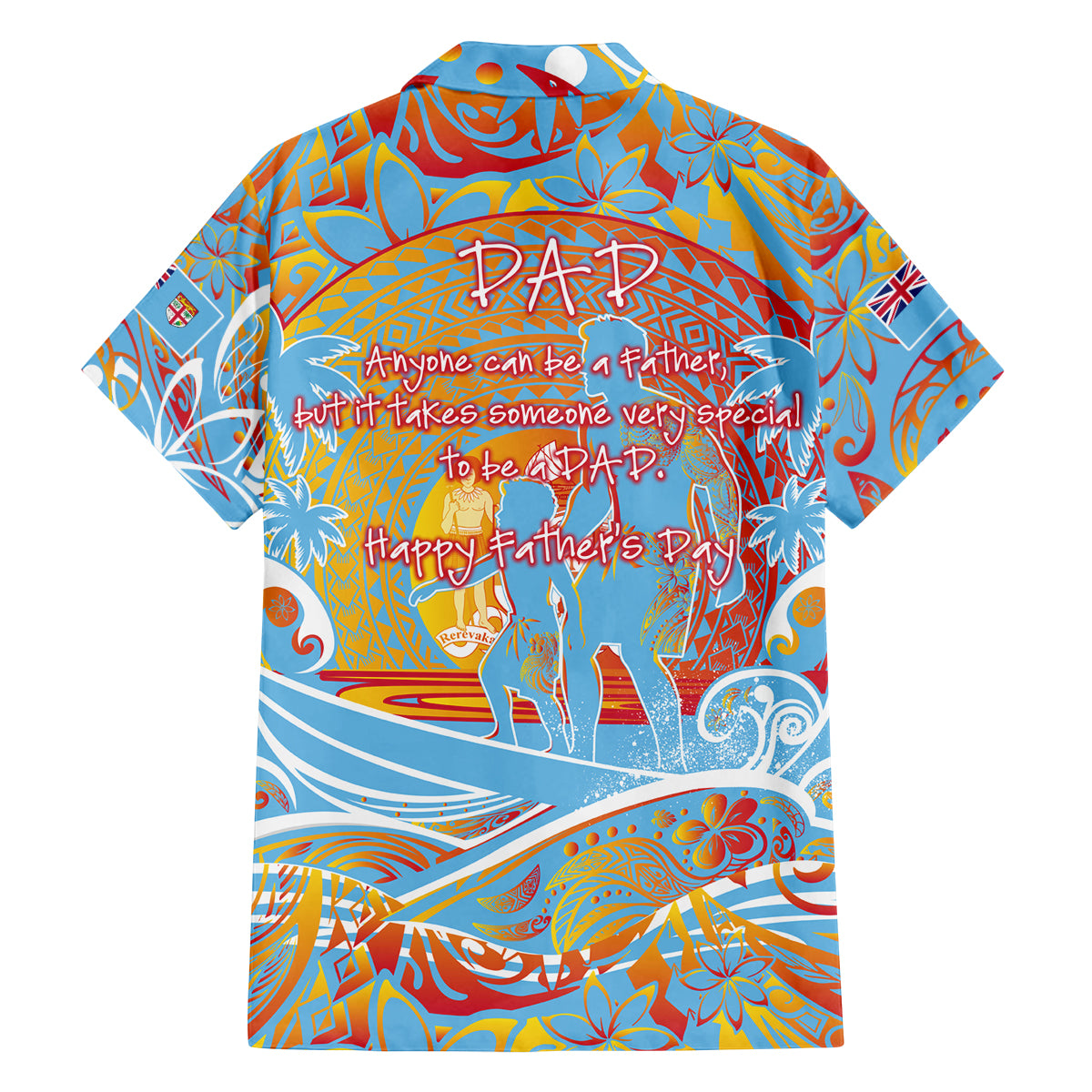 Father's Day Fiji Family Matching Off Shoulder Maxi Dress and Hawaiian Shirt Special Dad Polynesia Paradise DT02 - Polynesian Pride