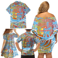 Father's Day Fiji Family Matching Off Shoulder Short Dress and Hawaiian Shirt Special Dad Polynesia Paradise DT02 - Polynesian Pride