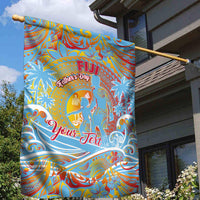 Father's Day Fiji Garden Flag Special Dad Polynesia Paradise