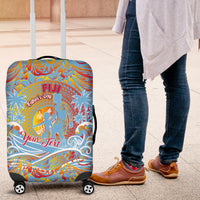 Father's Day Fiji Luggage Cover Special Dad Polynesia Paradise DT02 Red - Polynesian Pride