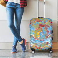 Father's Day Fiji Luggage Cover Special Dad Polynesia Paradise DT02 - Polynesian Pride