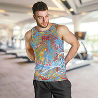 Father's Day Fiji Men Tank Top Special Dad Polynesia Paradise DT02 Red - Polynesian Pride