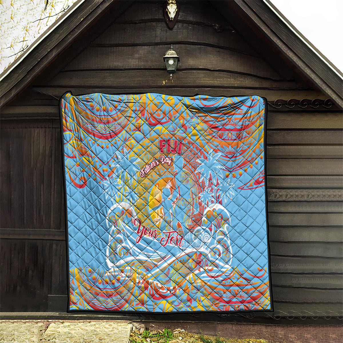 Father's Day Fiji Quilt Special Dad Polynesia Paradise