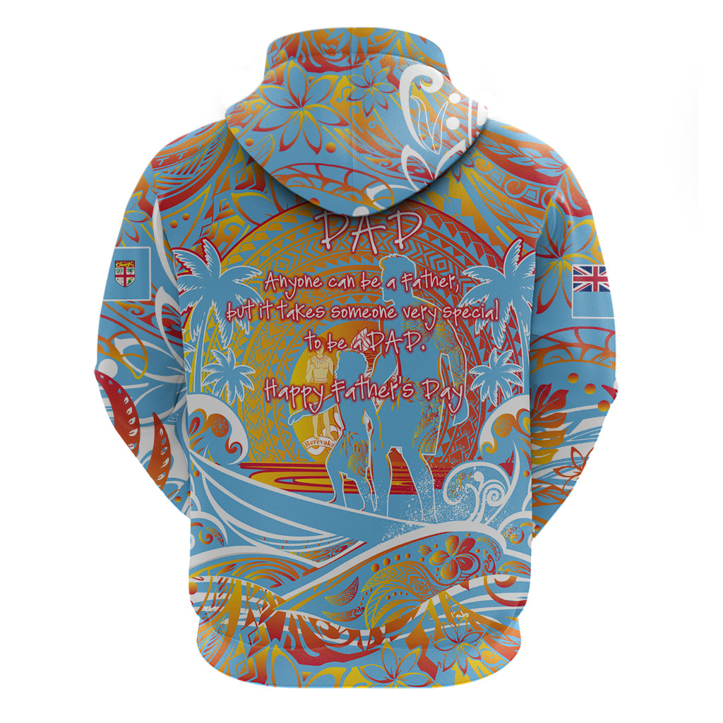 Father's Day Fiji Zip Hoodie Special Dad Polynesia Paradise DT02 - Polynesian Pride