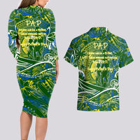 Father's Day Solomon Islands Couples Matching Long Sleeve Bodycon Dress and Hawaiian Shirt Special Dad Polynesia Paradise DT02 - Polynesian Pride