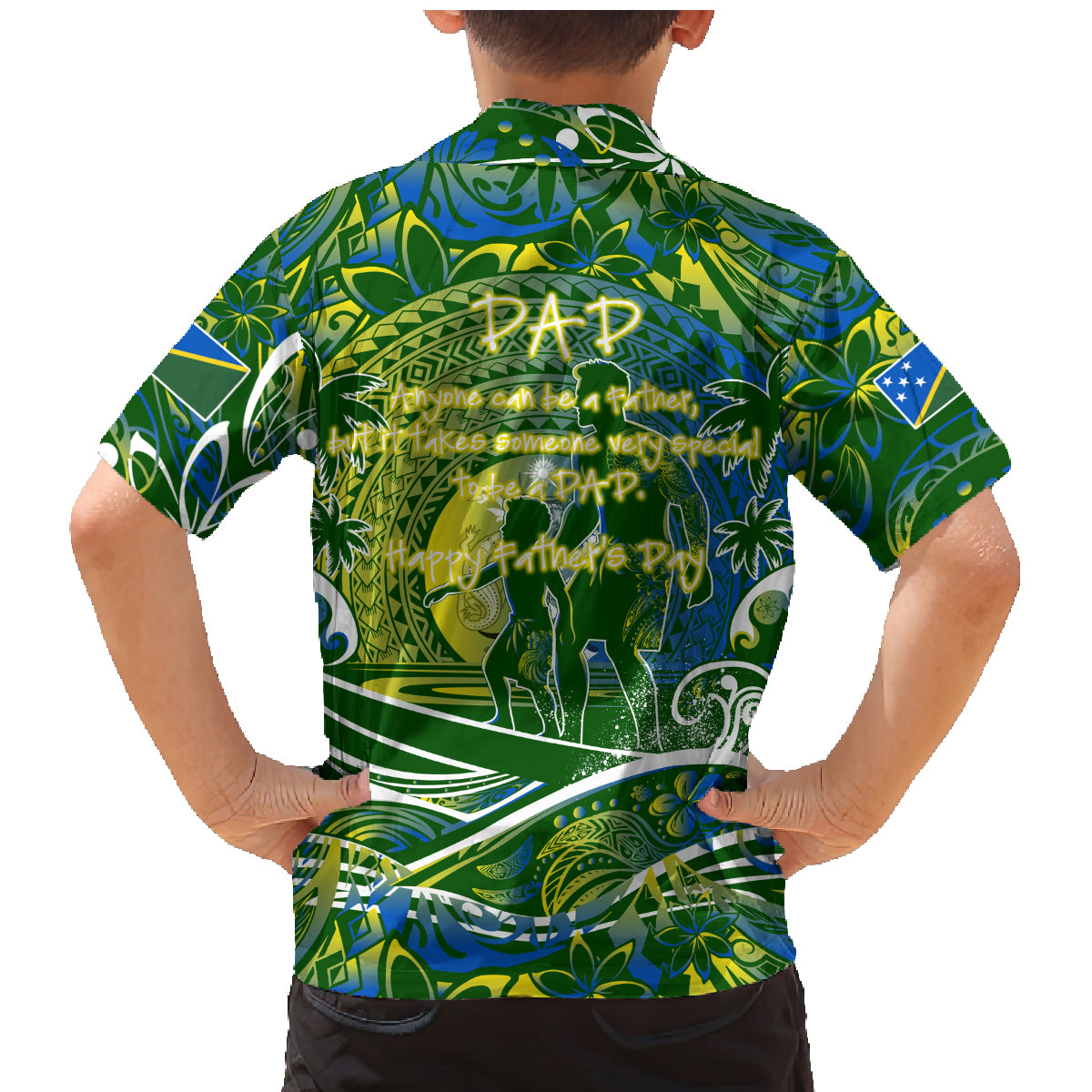 Father's Day Solomon Islands Family Matching Mermaid Dress and Hawaiian Shirt Special Dad Polynesia Paradise DT02 - Polynesian Pride