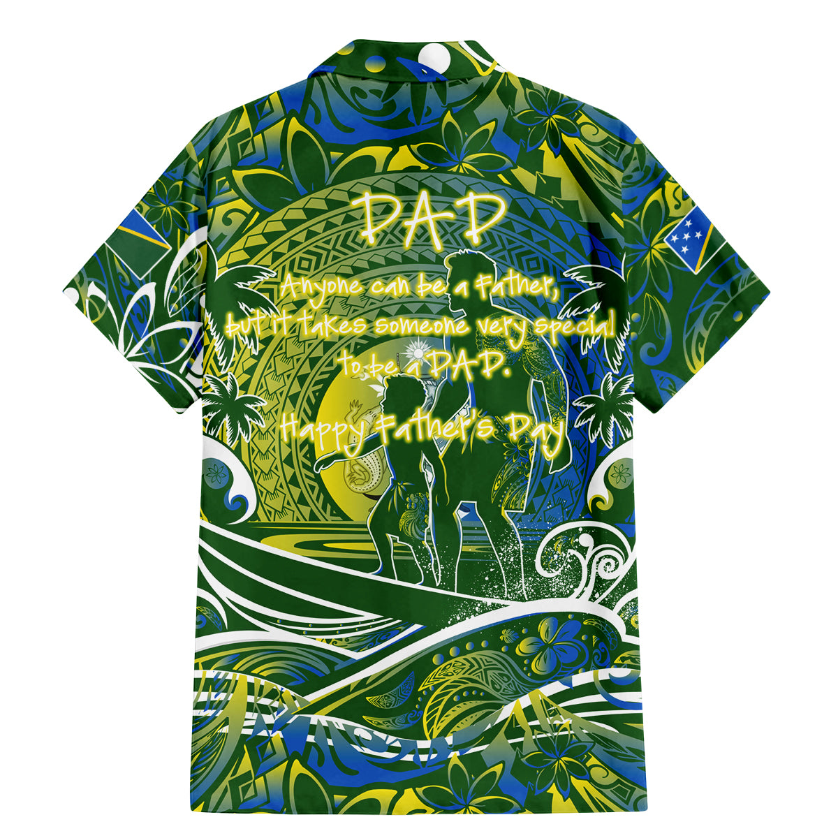 Father's Day Solomon Islands Family Matching Mermaid Dress and Hawaiian Shirt Special Dad Polynesia Paradise DT02 - Polynesian Pride