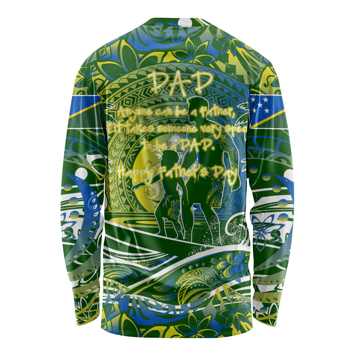 Father's Day Solomon Islands Long Sleeve Shirt Special Dad Polynesia Paradise DT02 - Polynesian Pride
