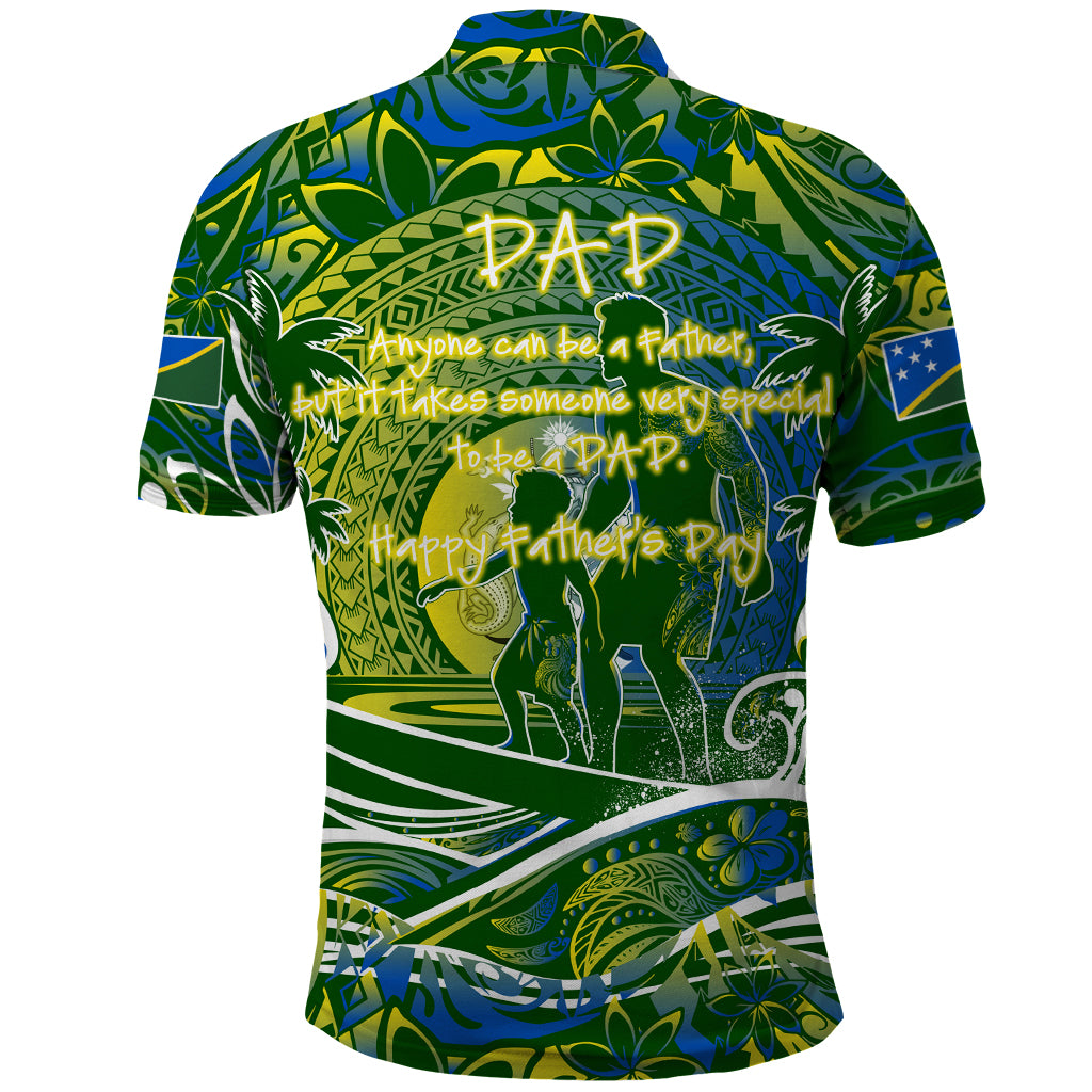 Father's Day Solomon Islands Polo Shirt Special Dad Polynesia Paradise DT02 - Polynesian Pride