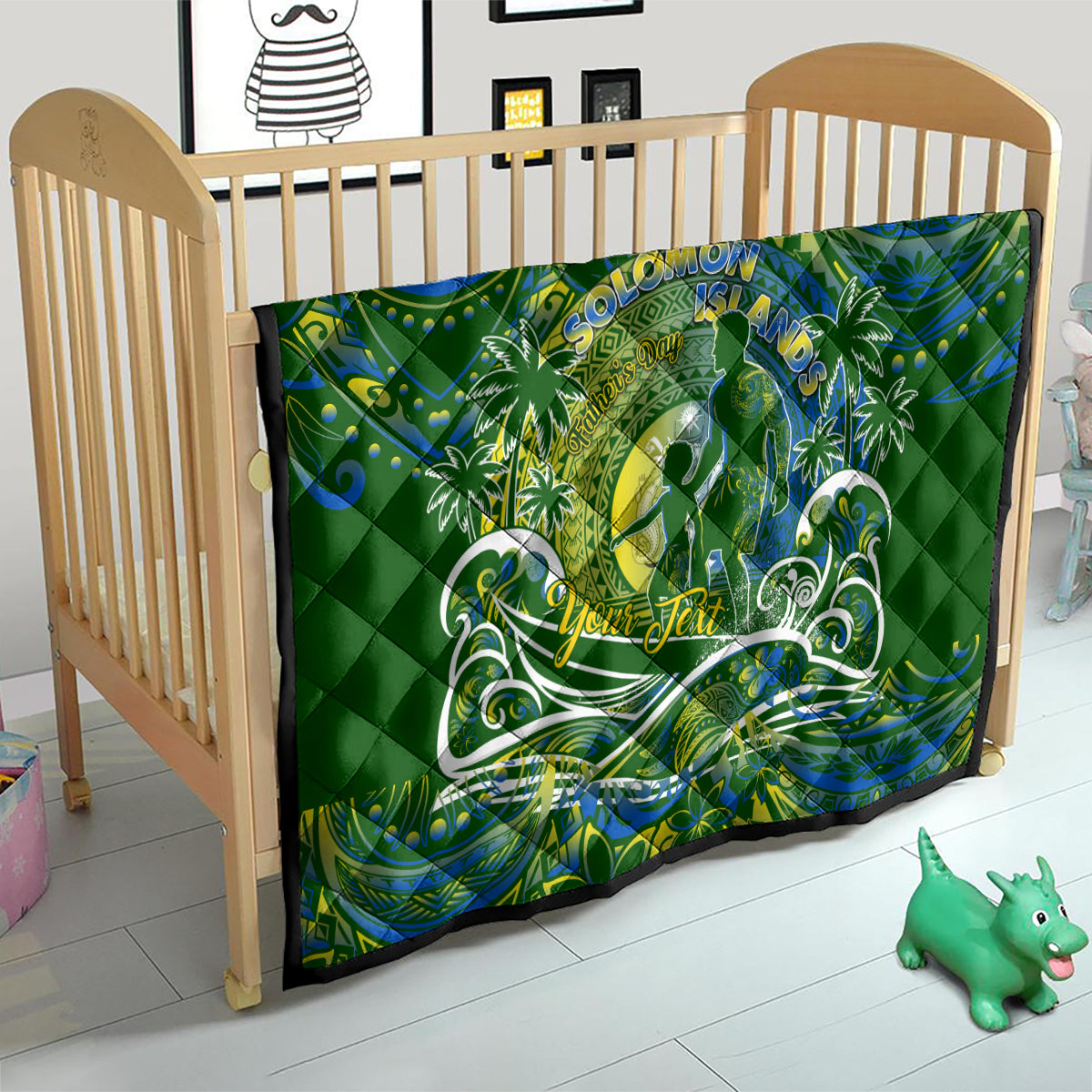 Father's Day Solomon Islands Quilt Special Dad Polynesia Paradise