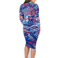 Father's Day Guam Family Matching Long Sleeve Bodycon Dress and Hawaiian Shirt Special Dad Polynesia Paradise DT02 - Polynesian Pride